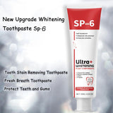 Sp-6 Ultra Whitening, Sp 6 Toothpaste, Ultra Whitening Toothpaste Sp - 6, Probiotic Brightening Toothpaste,Deep Cleaning Care Toothpaste,Fresh Breath120g (3pcak)