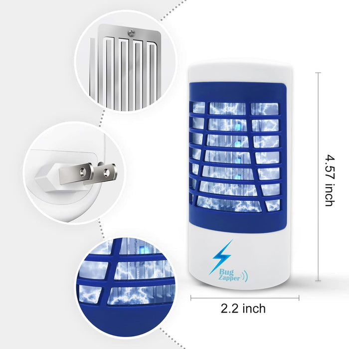 Bug Zapper Indoor, Electronic Fly Zapper Lamp for Home, Eliminates Flies Flying Pests Effective Operation