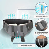 Wonder Care Grey Inguinal Hernia Support Truss brace for Single/Double Inguinal or Sports Hernia with Two Removable Compression Pads & Adjustable Groin Straps Surgery & injury Recovery belt