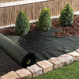 3.2oz-6ftx300ft Weed Barrier Landscape Fabric Heavy Duty, Weed Block Gardening Ground Cover Mat, Weed Control Garden Cloth, Woven Geotextile Fabric for Underlayment, Commercial Driveway Fabric