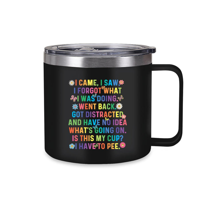 Adimidy I Came I Saw I Forgot What I Was Doing Mug Funny Senior Citizens Sarcastic gifts for Old People Elderly Mom Dad Grandma Grandpa For Mothers Day Fathers Day Birthday Gift Black 14oz Coffee Mug