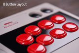 8BitDo Retro Arcade Fight Stick 8 Way Joystick with 2 Dedicated Macro Buttons and Turbo Function for Switch and PC Windows, Support Wireless Bluetooth, 2.4G Receiver and Wired USB-C Cable Connection