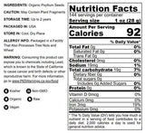 Organic Whole Psyllium Seeds, 2.5 Pounds - Non-GMO, Vegan, Kosher, Keto Friendly, Raw, Bulk, Rich in Iron, Natural Food Thickener