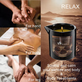 MELONY Massage Oil Candle | Great for Calming, Soothing and to Relax | with Natural Soy Wax | 8.1oz (Chocolate Whiskey)