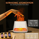 SALKING 2-in-1 Himalayan Salt Lamp & Ultrasonic Essential Oil Diffuser, Aromatherapy Diffuser Cool Mist Humidifier, Original Salt Therapy Lamp, 100% Pure Himalayan Salt, Ambient Glow, 150ml (White)