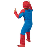 Party City Classic Spider-Man Muscle Halloween Costume for Toddler Boys, Marvel Comics, 3-4T, Includes Jumpsuit and Mask