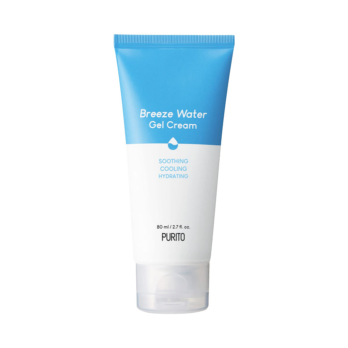 PURITO Breeze Water Gel Cream 80ml / 2.7 fl. oz. vegan, cruelty-free, relieving moisturizer, soothing, calming, safe ingredients, sensitive skin