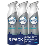 Febreze Air Freshener Spray, Heavy Duty Crisp Clean Scent, Odor Fighter for Strong Odors, Room Deodorizer, 8.8 Oz (Pack of 3)