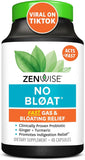 "Zenwise No Bloat Probiotics & Digestive Enzymes – Supports Digestion & Gut Health – 48 Vegan Capsules"