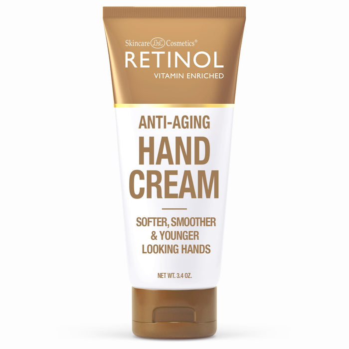 Retinol Anti-Aging Hand Cream – The Original Brand For Younger Looking Hands –Rich, Velvety Hand Cream Conditions & Protects Skin, Nails & Cuticles – Vitamin A Minimizes Age’s Effect on Skin