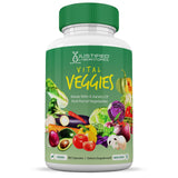 (4 Pack) Vital Fruits and Veggies Supplement Whole Food Red & Green Superfoods Non GMO Vegan Friendly 360 Veggies Capsules 4 Bottles