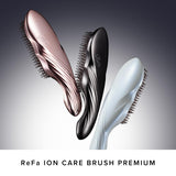 REFA Ion Care Brush Premuim White with Shampoo & Treatment Pouch MTG Hair Brush for Bathing Scalp Brush