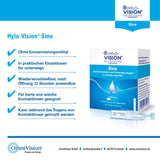 Hylo-Vision Sine eye drops - for dry, burning, watery eyes and a sandy feeling, ideal for on the go, slightly viscous, preservative-free, suitable for contact lenses, 60 x 0.4 ml