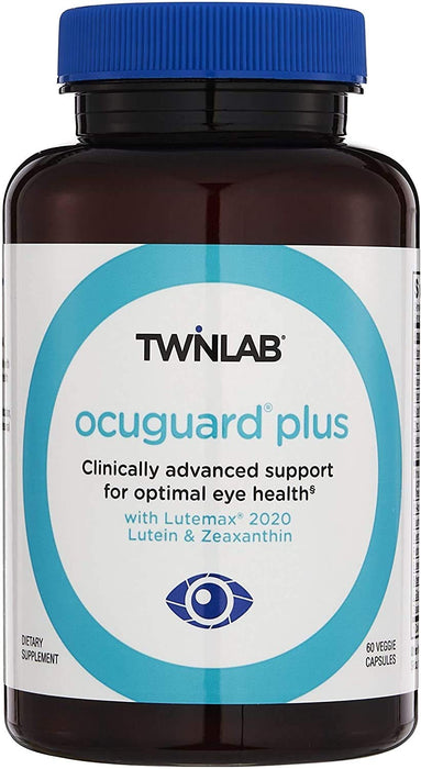 Twinlab Ocuguard Plus - Eye Supplement with Zinc, Vitamin A, Vitamin C, and Vitamin D - 60 Veggie Capsules