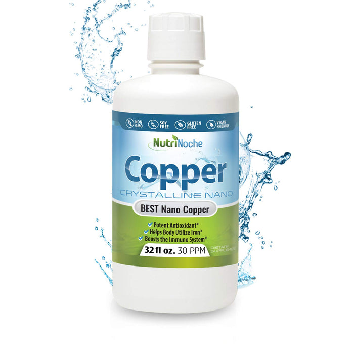 NutriNoche Colloidal Copper | 99.99% Ultra Pure Crystalline Nano Copper Particles