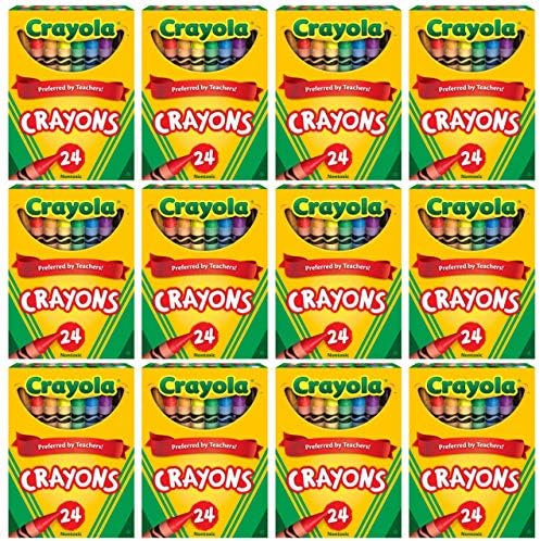 Crayola Crayons Bulk, 12 Packs of 24 Count Crayons, School Supplies, Assorted Colors