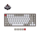 Keychron K2 75% Layout Bluetooth Wireless Mechanical Keyboard with Double-Shot Retro Keycaps/Type-C Wired/Keychron Mechanical Brown Switch/Aluminum Frame 84 Keys Computer Keyboard for Mac Windows