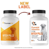 Bitch Pills | Dog Prenatal Vitamins | Prenatal Vitamins for Dogs | Prenatal for Dogs | Thomas Pet Earlier | 120 Tablets