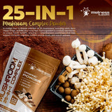 Organic Mushroom Powder Blend - 25 Superfood Varieties