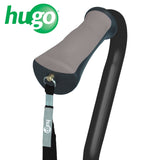 Hugo Mobility 731-857 Adjustable Offset Quadpod Walking Cane with Ultra Stable Cane Tip, Ebony