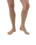 JOBST Relief Knee High Graduated Compression Socks, 30-40 mmHg - Comfortable Unisex Design - Closed Toe, Beige, Large
