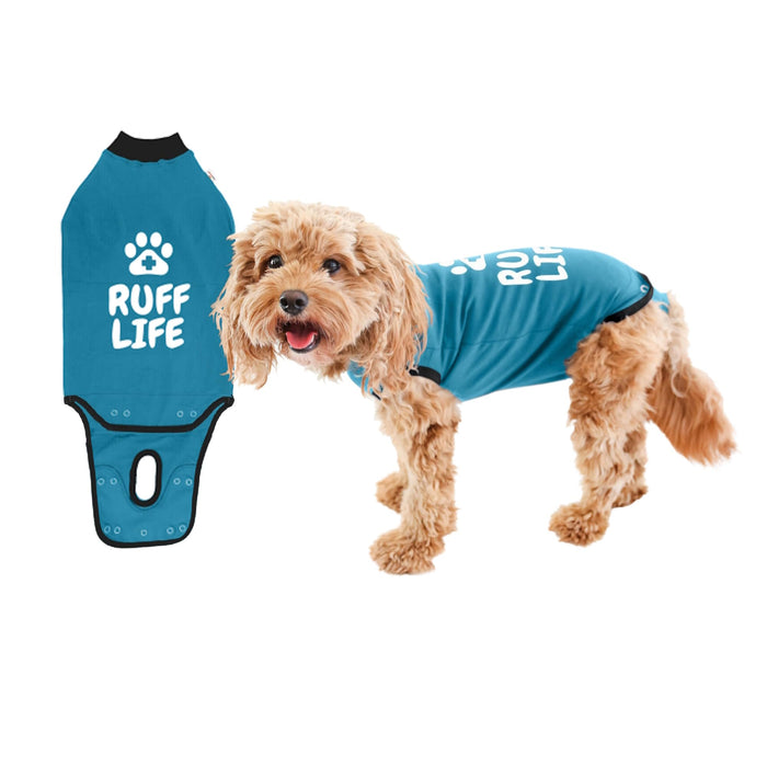 BellyGuard - Dog Recovery Suit, Post Surgery Dog Onesie for Male and Female Dogs, Comfortable Cone Alternative for Large and Small Dogs, Soft Cotton Covers Wound, Stitches. Patented Easy Potty System.