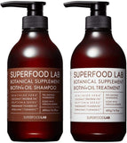 SUPERFOOD LAB Superfood Lab Natural Ingredients 95% Scalp Oil Moisturizing Shampoo and Treatment Set (480ml & 480g) Scalp Care Moisture Damage Care Hair Care Light Volume Neroli Jasmine Pleasant Aroma