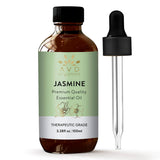 AVD Organics Jasmine Essential Oil for Diffuser - 100% Pure & Natural Jasmine Oil | for Skin, Hair, Aromatherapy, Home Fragrance -, 3.38 fl. Oz