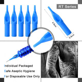 Tattoo Needles and Tips Set, 100pcs Disposable Mixed Tattoo Needles and Assorted Sterilized Tattoo Needles Tips, 5pcs of each-3rl 5rl 7rl 9rl 3rs 5rs 7rs 9rs 5m1 7m1 3RT 5RT 7RT 9RT 3DT 5DT 7D