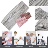 DURASIKO Bedridden Patient Clothing,Patient Shorts,Tear Away Shorts,Soft Cotton Material,Hospital Pants for Home Care/Post Surgery/Dialysis/Elderly/Fracture/Disability/Rehab Gray