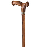 Asterom Walking Cane - Handmade Ergonomic, Canes for Men & Women - Wooden Cane, Walking Sticks for Seniors, Unique, Wood Canes (Caramel, 33 Inch)