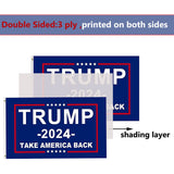 Trump 2024 Flag Double Sided 2x3 Outdoor Take America Back -Trump Flags Banner Heavy Duty Durable Polyester 3 Ply with Brass Grommets for Indoor Outdoor