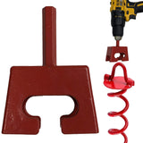 KEYFIT TOOLS  Ground Anchor Speed Staker Drill in Your Heavy Duty Spiral Ground Anchors in Seconds. Multi Functional Works On Dog Ties Tree Anchors Screw in Tent Stakes Solid Steel