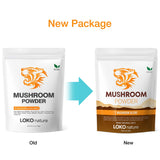 LOKO nature Tiger 7 Mushroom Extract Powder Blend | Natural Ingredients - Lions Mane, Turkey Tail, Maitake, Shiitake, Reishi, Chaga, & Cordyceps | Gluten-Free, Vegan, Dairy-Free - 3.5oz, 100g