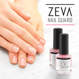 ZEVA Nail Guard - Professional 7 Free Vegan Finger & Toe Nail Strengthening Polish - No Chip Clear Matte Coat - Nail Hardener for Natural Fingernail & Toenail Growth for Men & Women