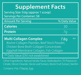 CB Supplements NSF Certified for Sport Multi Collagen Protein Powder Bone, Skin, Hair, and Joint Support | 58 Servings | Hydrolyzed Collagen Supplements (Vanilla)