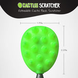 Cactus Scratcher Back Scratcher for Men, Women & Kids, Double Side Itch Reliever for Back, Head and Body, Compact Back Scratcher Extendable to 24.5 Inches - Glow in The Dark