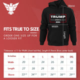 GunShowTees Take America Back Trump 2024 Hoodie Sweatshirt, Medium, Hoodie