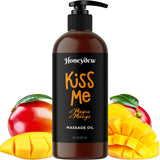 Mango Sensual Massage Oil for Couples - Alluring Tropical Full Body Massage Oil for Date Night and Nourishing Body Oil with Sweet Almond Oil - Vegan Non Greasy Smooth Gliding Formula (16 Fl Oz)