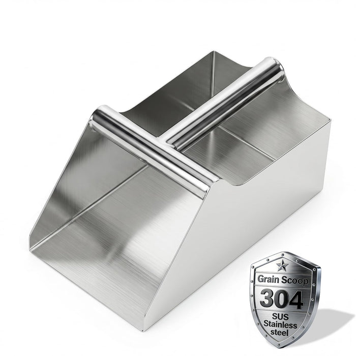 304 Stainless Steel Large Metal Ice Scoop 80 Ounce Heavy Duty Ice Scoop