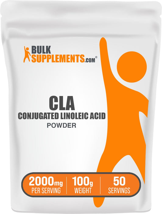 BulkSupplements.com Conjugated Linoleic Acid Powder - CLA Conjugated Linoleic Acid, CLA Supplements, CLA Powder - Gluten Free, 2000mg per Serving, 100g (3.5 oz) (Pack of 1)