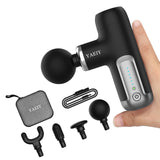 YAEIY Mini Massage Gun, Portable Massage Gun for Deep Tissue Muscle, Handheld Small Massage Gun, Compact Powerful Massager with Case for Travel, Athletes,Office Gifts, Black