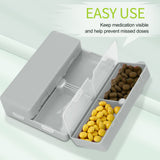 FYY 2 Pcs Daily Pill Organizer, 7 Compartments Portable Pill Case Travel Pill Organizer,[Folding Design]Pill Box for Purse Pocket to Hold Vitamins,Cod Liver Oil,Supplements and Medication-Grey