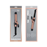 INFINITIPRO BY CONAIR Rose Gold Titanium 1 1/4-Inch Curling Iron, 1 ¼ inch barrel produces loose curls – for use on medium and long hair