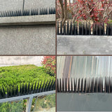 Bird Spikes 4 Inch High， Pigeon Outdoor Deterrent Spikes, Used to Keep Cats Small to Medium Sized Birds Away. Bird Plastic Fence Spikes for Railing and Roof.Away Covers 10.7 Feet(325cm), Black