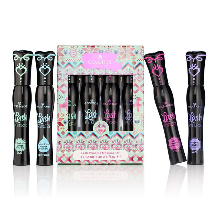 ESSENCE Lash Princess Mascara Gift Set Gluten & Cruelty Free Black (Mixed 4-Pack)