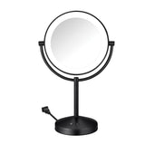 Conair Lighted Makeup Mirror, LED Vanity Mirror, 1X/10x Magnifying Mirror, Corded in Matte Black Finish