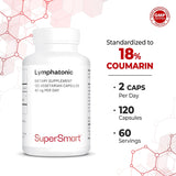 Supersmart - Lymphatonic 40mg per Day - Lymphatic Drainage Supplement - Swelling Support - Melilotus Officinalis 18% Coumarin | Non-GMO & Gluten Free - 120 Vegetarian Capsules