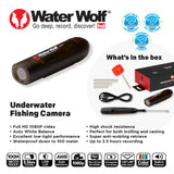 Water Wolf 2.0 Underwater Action Camera for Fishing - 1080p HD Underwater Camera 120 Degree Wide Angle 100m Waterproof Camera with Accessory Kit