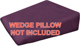 Relax Home Life Wedge Pillowcase Designed to Fit Our 7.5" Bed Wedge 25" W x 26" L x 7.5" H, Allergy Friendly 100% Egyptian Cotton Replacement Cover, Fits Most Sleeping Wedges Up to 27" W x 27" L x 8H